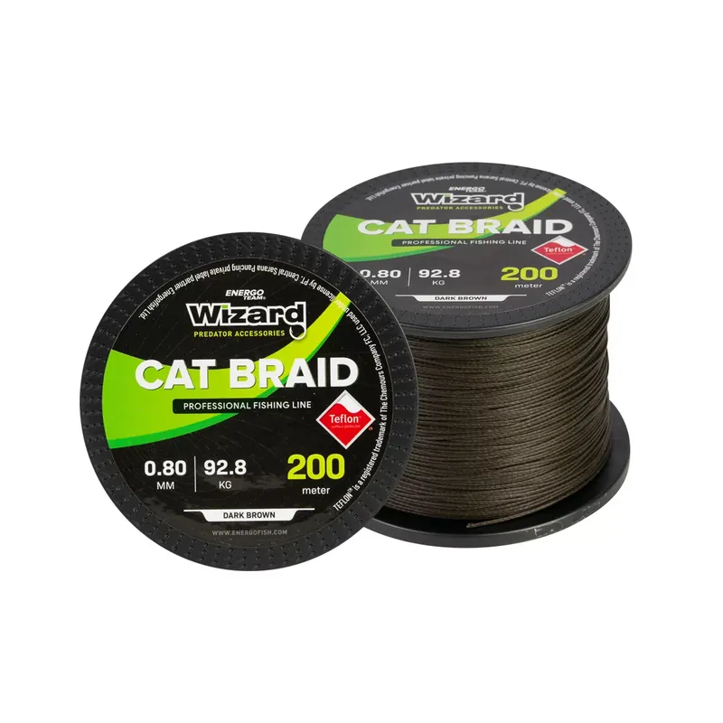 Direct Beschikbaar WIZARD CAT BRAID 0,80MM 200M 92,8KG