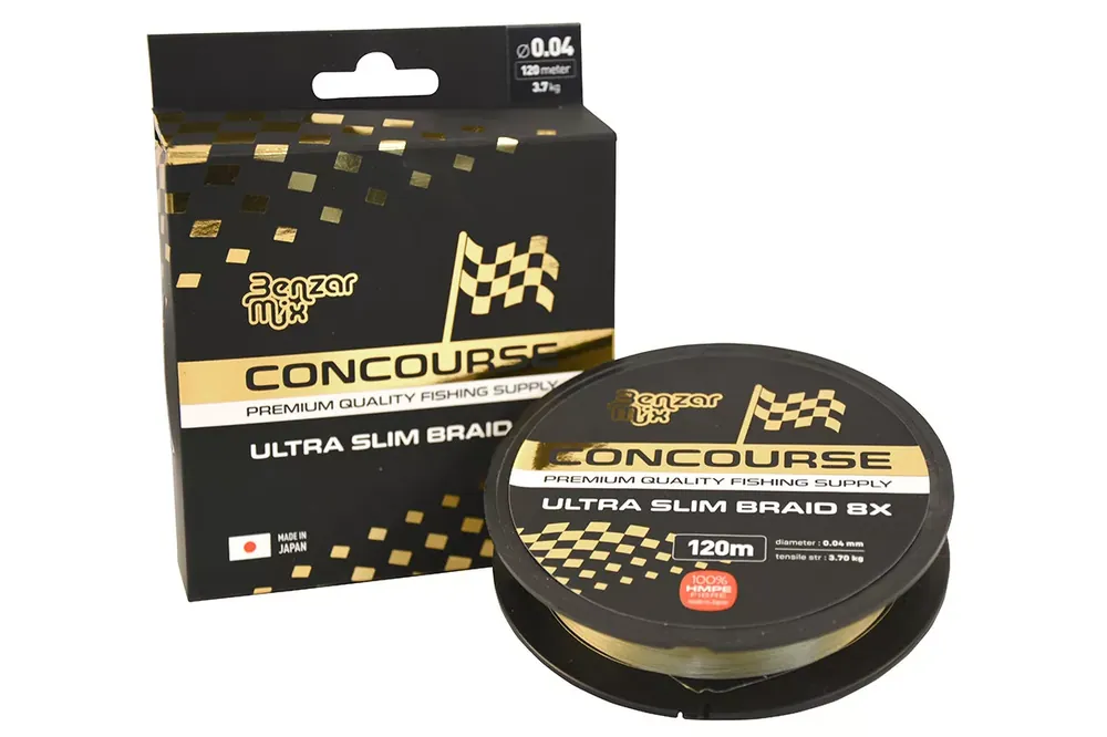 BENZAR CONCOURSE ULTRA SLIM 8X BRAID 120M 0.04MM - Fishingla Beste Prijs