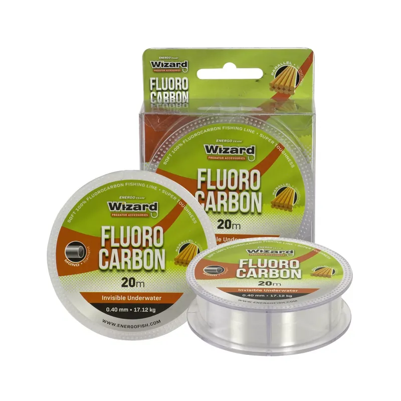WIZARD FLUOROCARBON 0,4 20M 17,12 TRANSPARENT - Fishingland. Nu Kopen