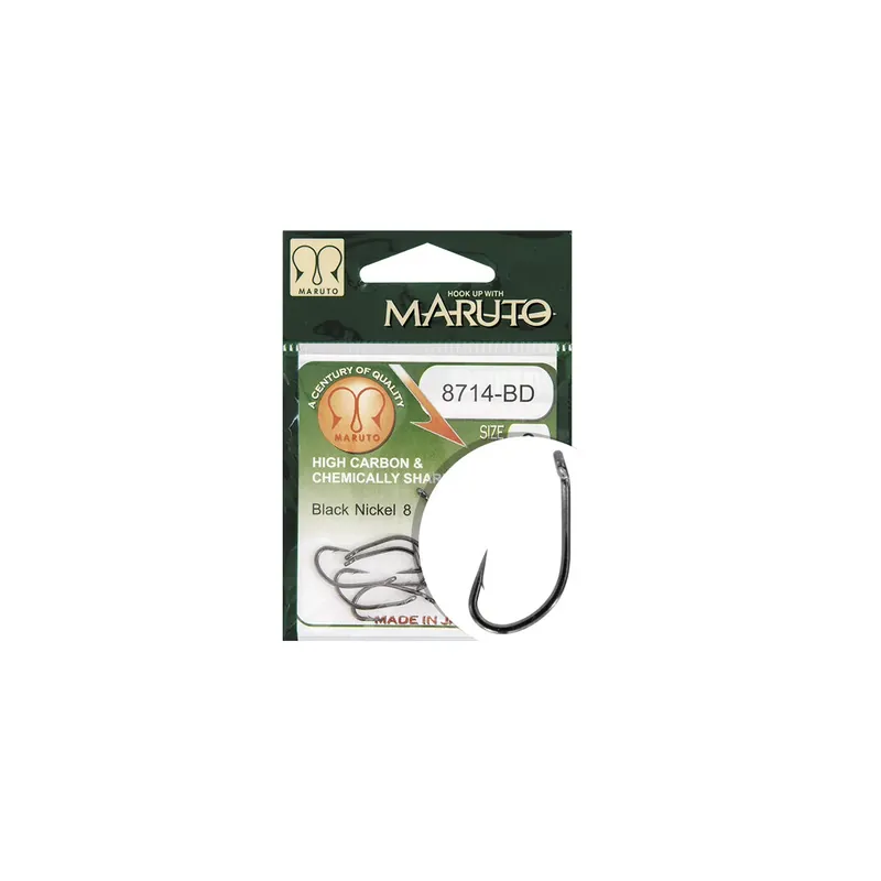 MARUTO HOROG 8714BD CARP HOOKS HC T.D.E.5° BARBED FORGED BLA Shop Nu