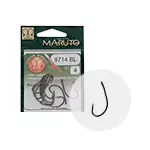 MARUTO HOROG 8714BL CARP HOOKS HC T.D.E.5° BARBLESS BLACK NI Gecertificeerd