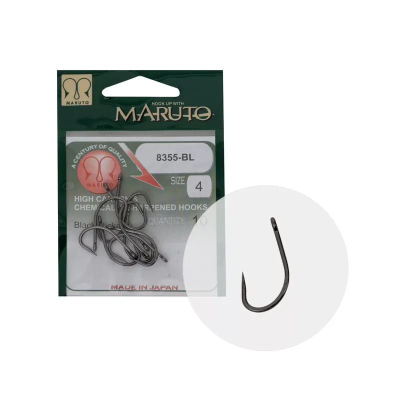 MARUTO HOROG 8355BL CARP HOOKS FORGED STRAIGHT EYE BARBLESS Premium