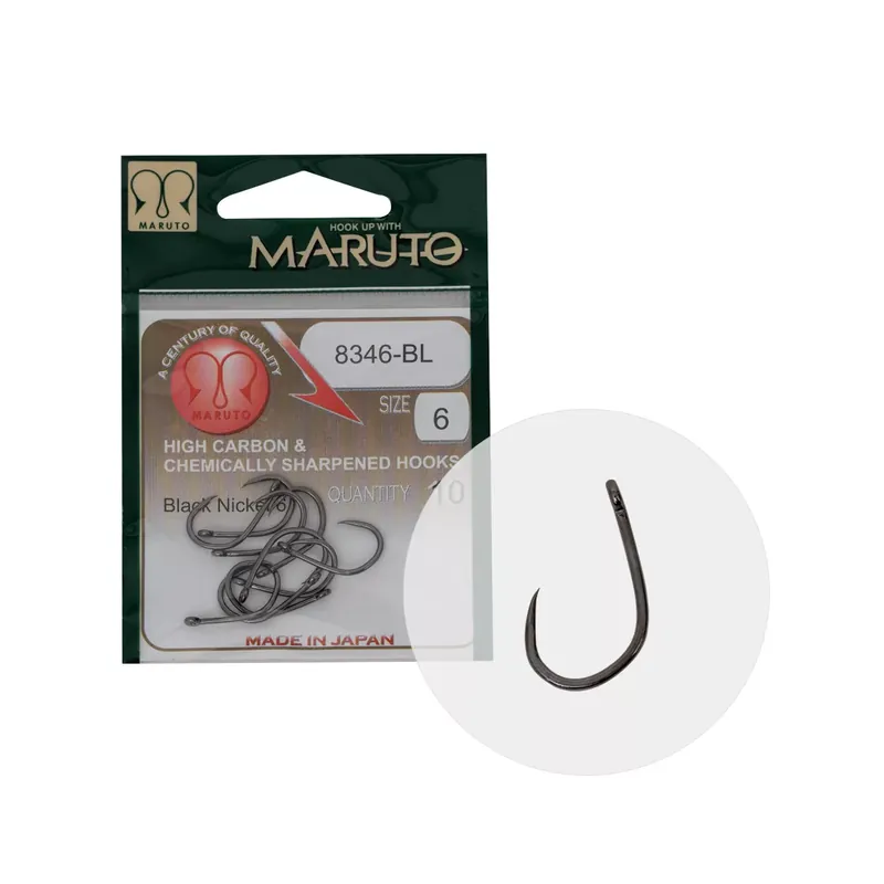 MARUTO HOROG 8346BL T.D.E.10° BARBLESS HC FORGED BLACK NICKE Must-Have
