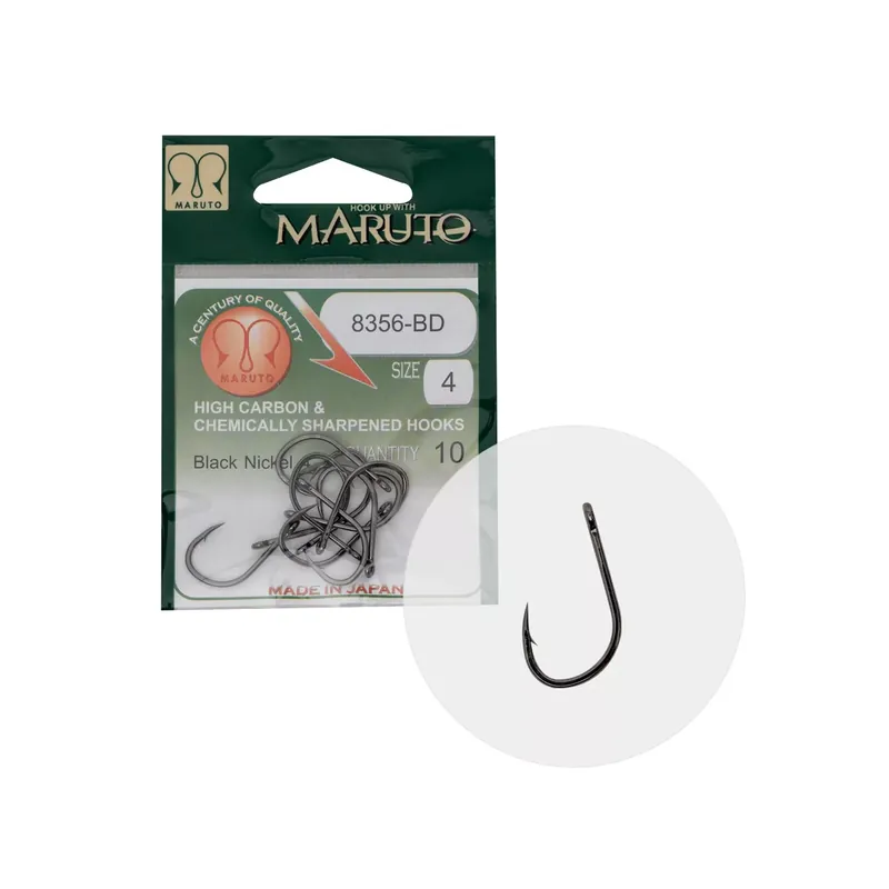 MARUTO HOROG 8356-BD CARP HOOKS BARBED FORGED STRAIGHT EYE H Snelle Levering