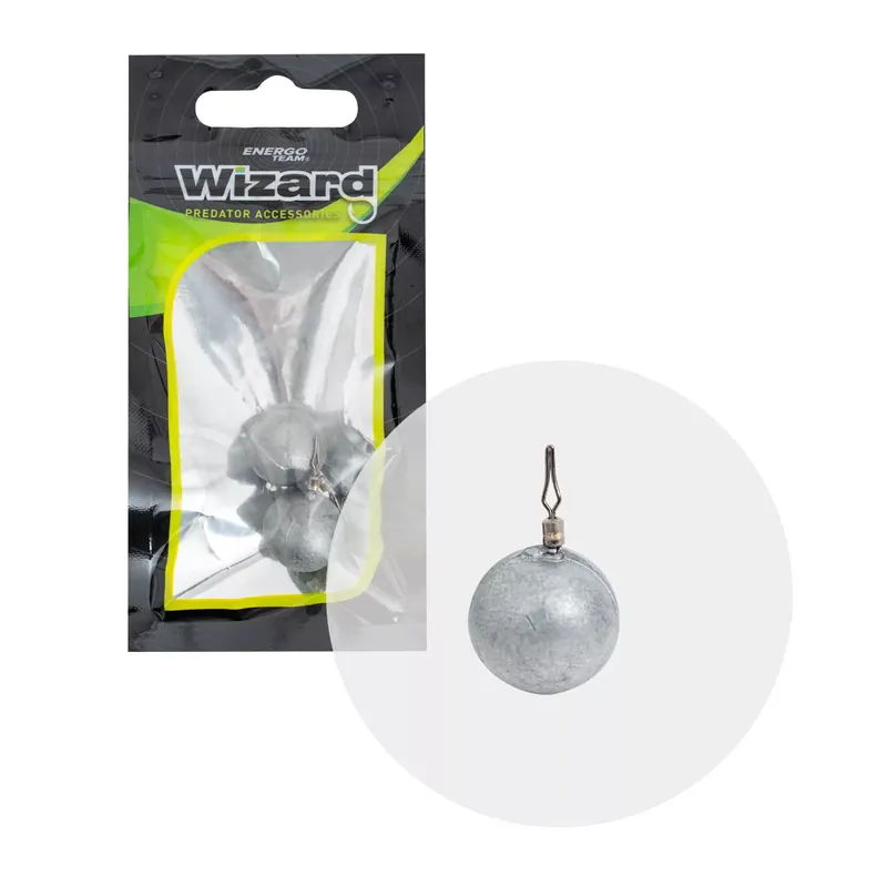 Koopje WIZARD DROPSHOT GÖMB ÓLOM 15G GO GREEN 2DB/CS - Fishingland.