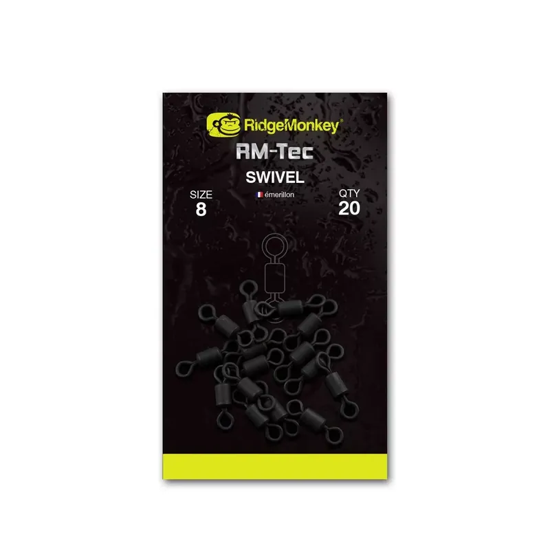 Snelle Levering RIDGEMONKEY RM-TEC SWIVEL SIZE 8 FORGÓ 20DB