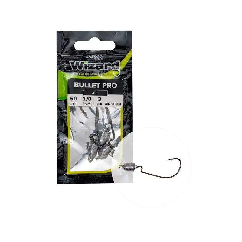 Bestel Nu WIZARD BULLET PRO JIG FEJ 5G 1/0 3PCS/BAG