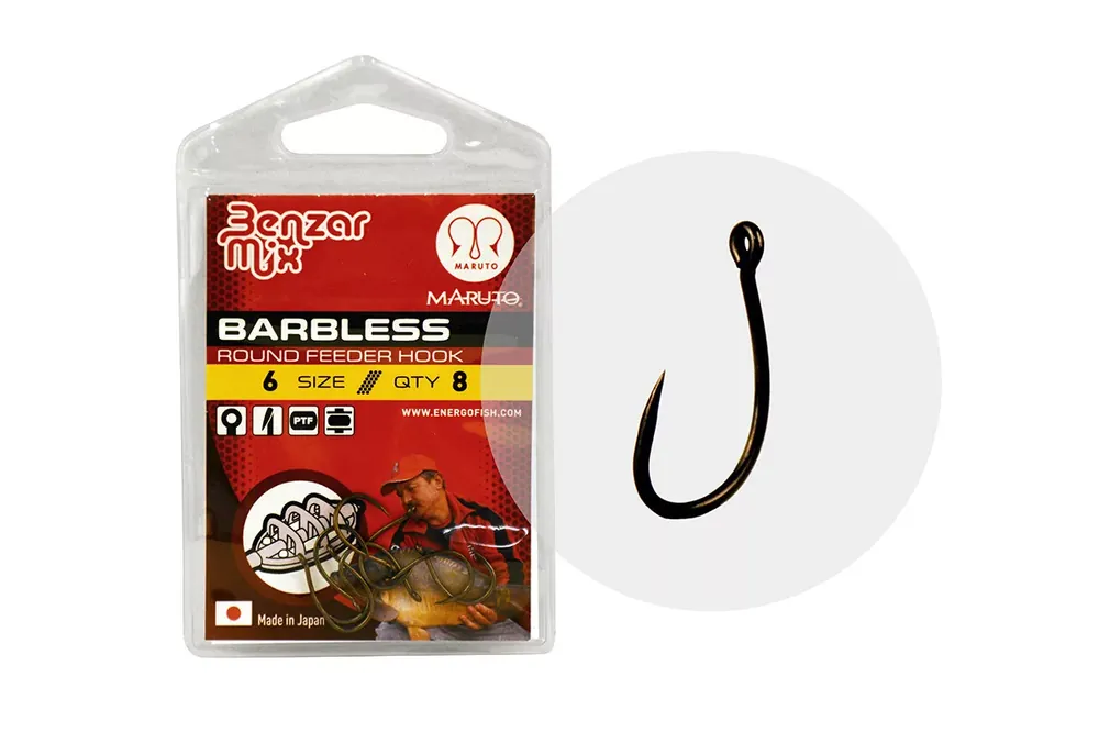 BENZAR 4626 6 BARBLESS ROUND FEEDER HOROG 8DB/CS - Fishingla Hete Deal