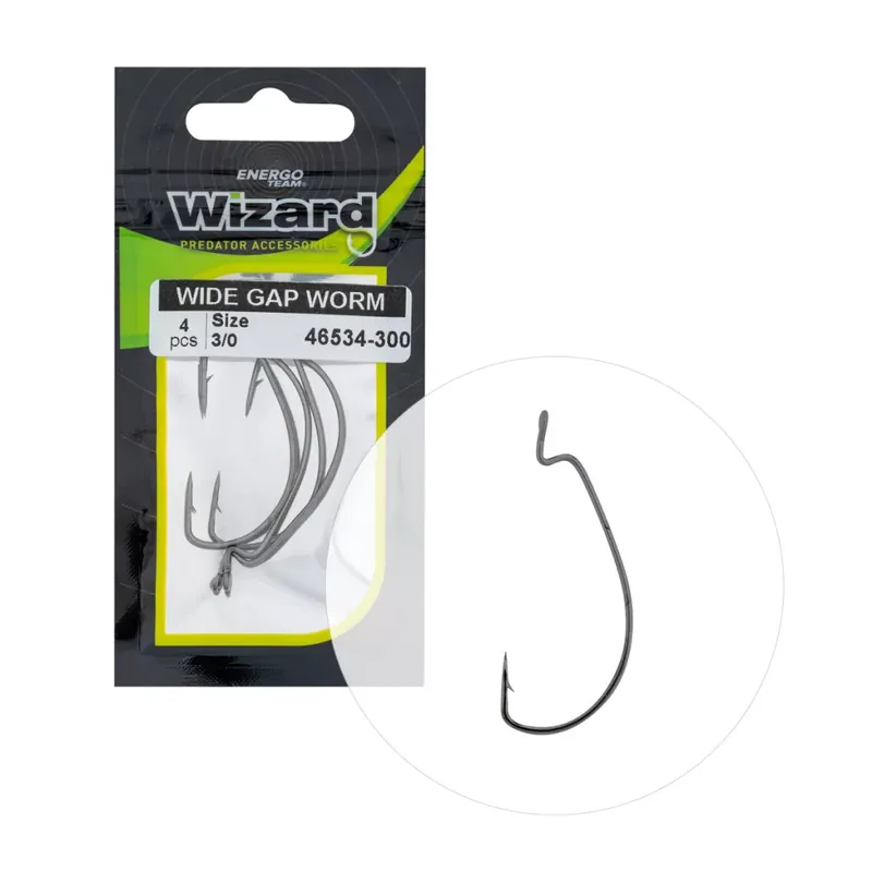 WIZARD HOROG WIDE GAP WORM 3/0 Populair