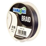 KAMASAKI BRAID GREY 0.18MM 14,5 KG Hoge Kwaliteit