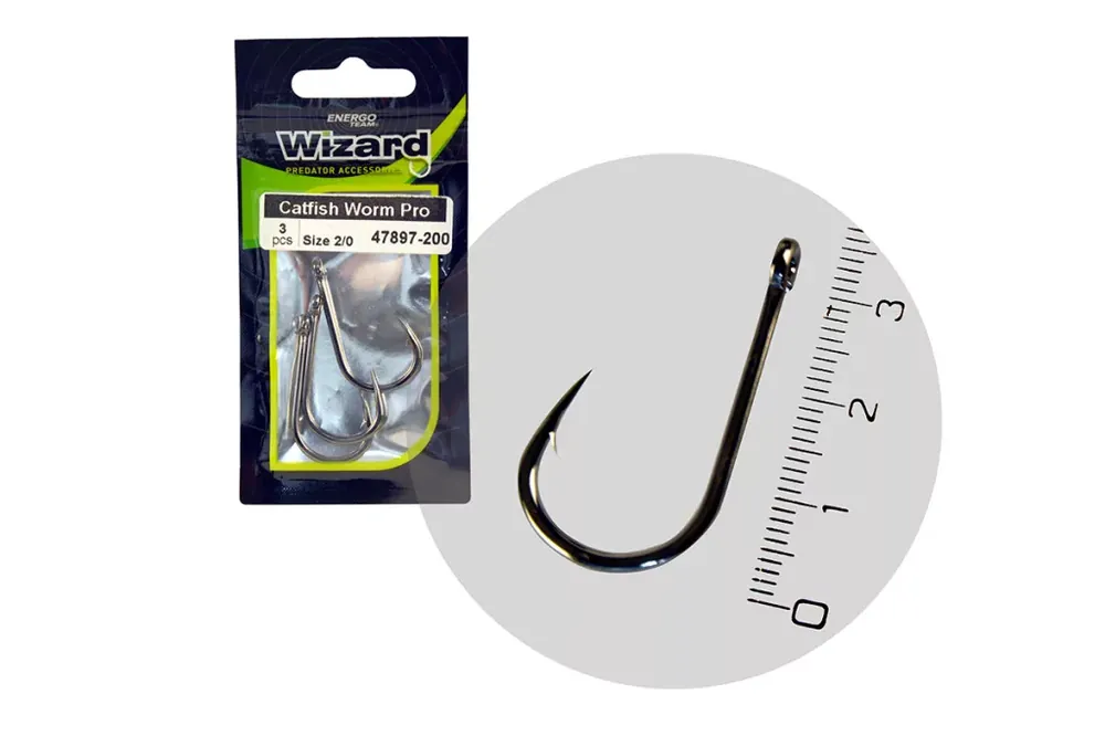 WIZARD CATFISH WORM PRO 2/0 3DB/CSOMAG Laatste Versie
