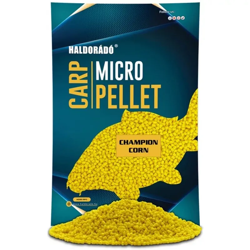 Koop Vandaag HALDORÁDÓ Carp Micro Pellet - Champion Corn