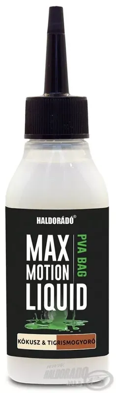 Hete Deal HALDORÁDÓ MAX MOTION PVA Bag Liquid - Kókusz & Tigrismogyoró