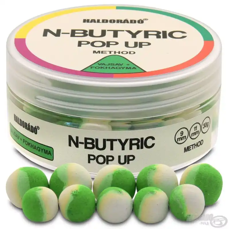 HALDORÁDÓ N-Butyric Pop Up Method 9, 11 mm - Vajsav + Fokhag Beperkt Aanbod