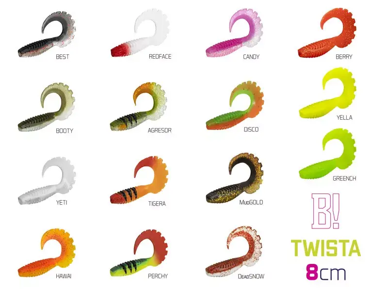 Beperkt Aanbod Gumihal Delphin TWISTA UVs / 5db 8cm/HAWAI
