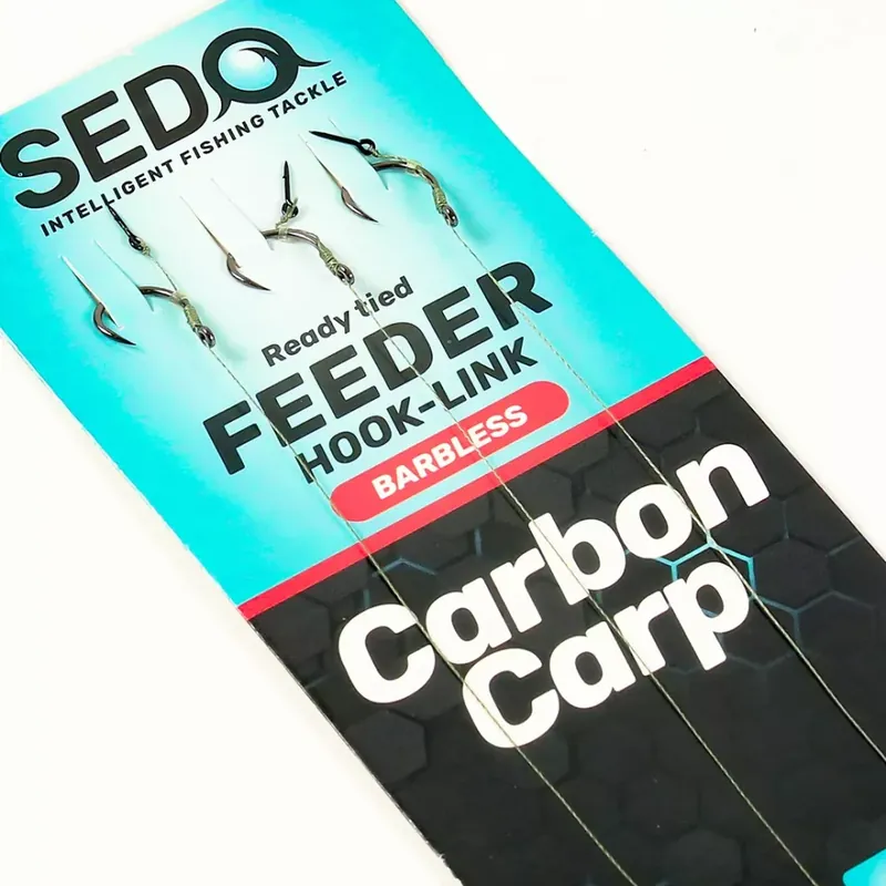 Nu Kopen SEDO Carbon Carp Feeder Rig Size 6 Barbless - 0.14mm szakáll