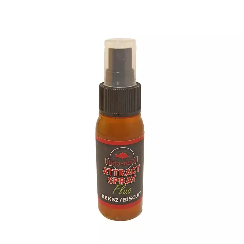 BETAMIX Attrakt Spray Fluo Sárga (keksz) 50ml - Fishingland. Premium