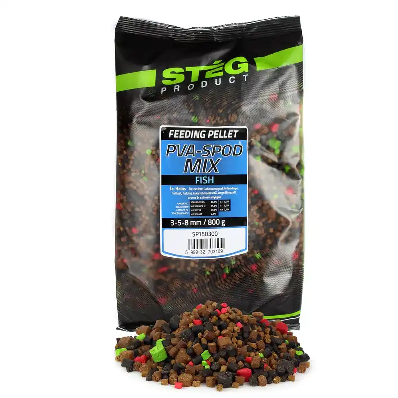 Lage Kosten Stég Pva-Spod Mix 3-5-8mm 800g Fish