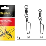 Forgóval ellátott coastlock kapocs / 3 db 130kg - Fishinglan Superprijs