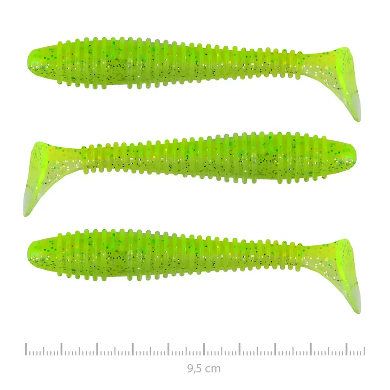 Bestseller NEVIS Swinger 9,5cm 3db/cs (Flash Chartreuse) - Fishingland.