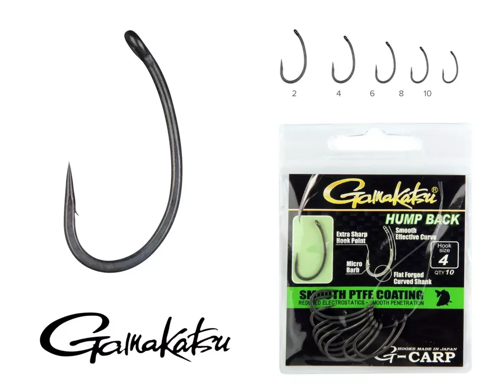 Finale Uitverkoop GAMAKATSU G-Carp Hump Back 10/cs. 4