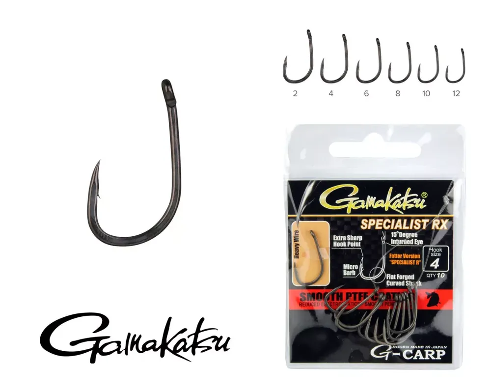 Snelle Levering GAMAKATSU G-Carp Specialist RX 10/cs. 8-as