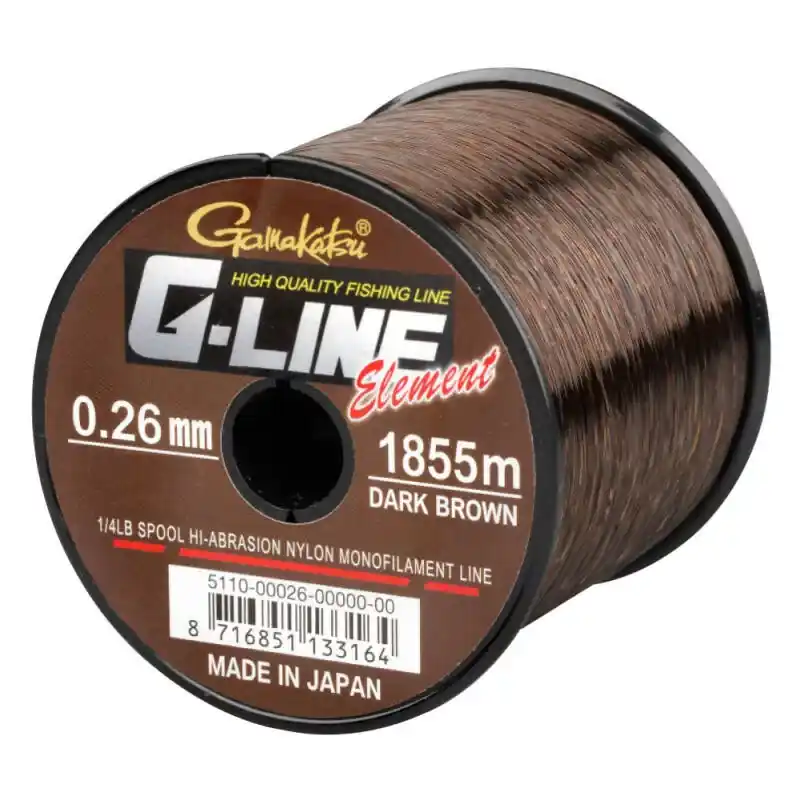 GAMAKATSU G-line Element Dark Brown 755m/0.40mm - Fishinglan Shop Nu