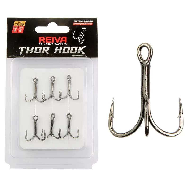 Speciale Aanbieding REIVA Reiva Treble Hook TR-20 4-es 6db/cs