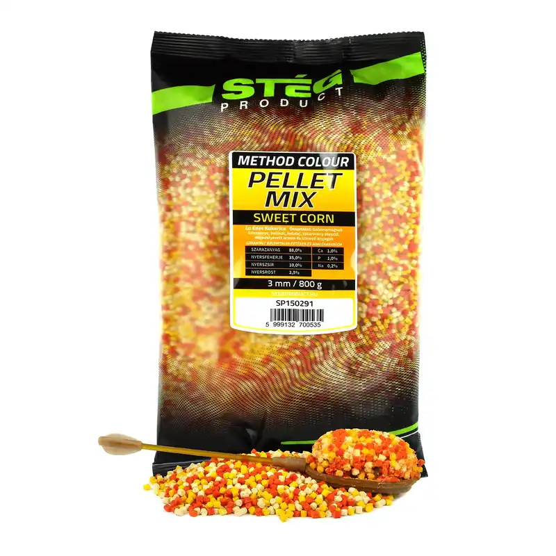 Stég Pellet Mix 3mm 800g Sweet Corn Merkproduct