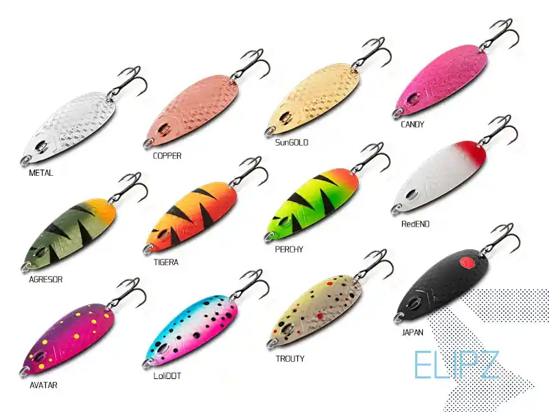 Delphin ELIPZ FullSCALE támolygó kanál 12g CANDY Hook 2 - F Seizoensaanbieding