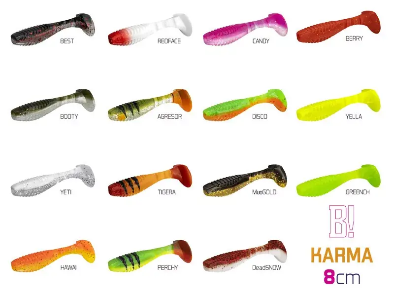 Tijdelijk Beschikbaar DuoPACK BOX Delphin KARMA UVs / 6x 5db 8cm/TIGERA - Fishingl