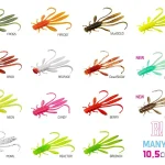 Weekendaanbieding Delphin MANYA UVs nimfa / 5db 10.5cm/DeadSNOW - Fishingland.