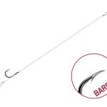 Kötött horog Delphin FLR Loop / 6db 12cm / 0,22mm / BARB 10 Goedkoop