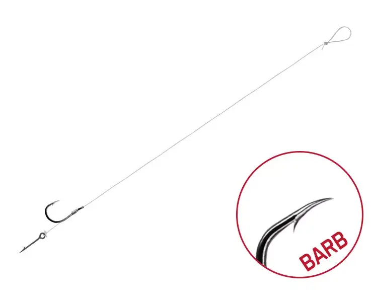 Dagaanbieding Kötött horog Delphin FLR Sting / 6db 12cm / 0,30mm / BARB 4