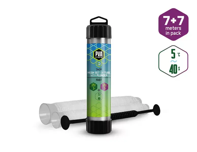 Delphin PVA n’tastic háló KÉSZLET 2in1 / 7m+7m 25mm + 35mm / Gereduceerde Prijs
