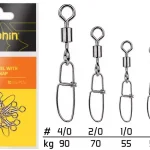 Rolling swivel with Crosslock snap BN/1/0 Finale Uitverkoop