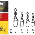 Beperkt Aanbod Rolling swivel with micro snap / 10db 12/4kg - Fishingland.h