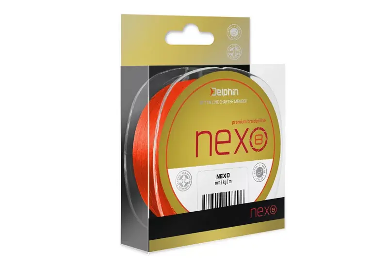 Bestel Nu Delphin NEXO 8 / fluo narancsszínű 0,16mm 9,9kg 300m - Fishi
