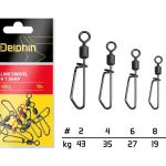 Hoge Kwaliteit Rolling swivel with T snap / 10db 6/27kg