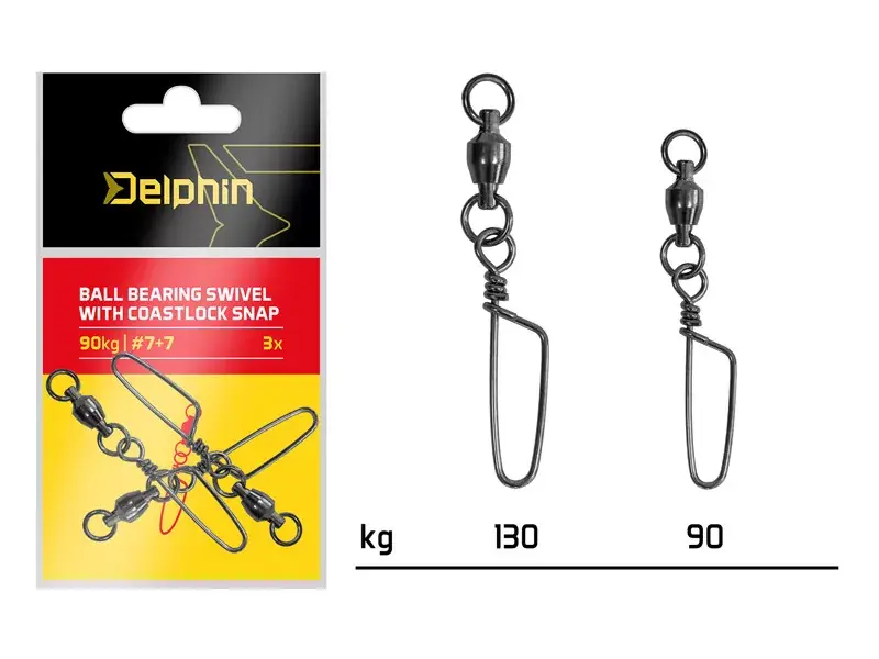 Must-Have Forgóval ellátott coastlock kapocs / 3 db 90kg - Fishingland