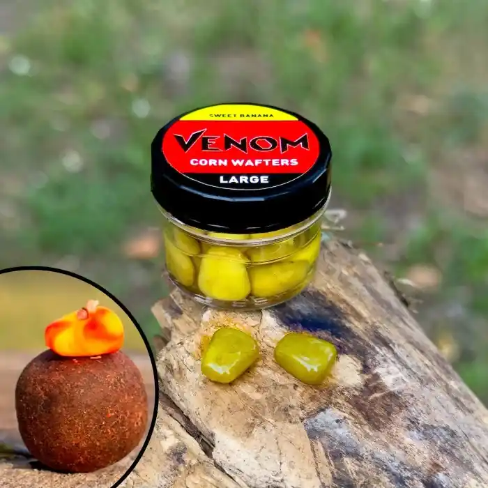 Weekendaanbieding VENOM CORN WAFTERS L SWEET BANANA