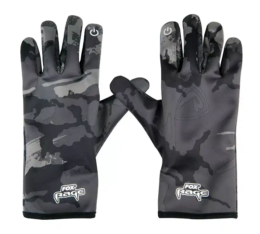 FOX Rage Thermal Camo Gloves Thermo Kesztyű - XL - Fishingla Laatste Versie