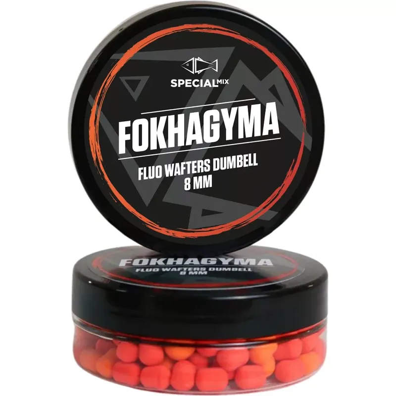 Speciál Mix Fluo Wafters Dumbell FOKHAGYMA 8 mm 20gr - Fishi Meest Verkocht