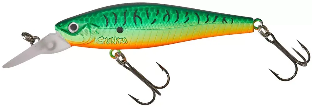 GUNKI Gamera 7,2cm SP MR Twitch Mat Fire Tiger - Fishingland Meest Verkocht