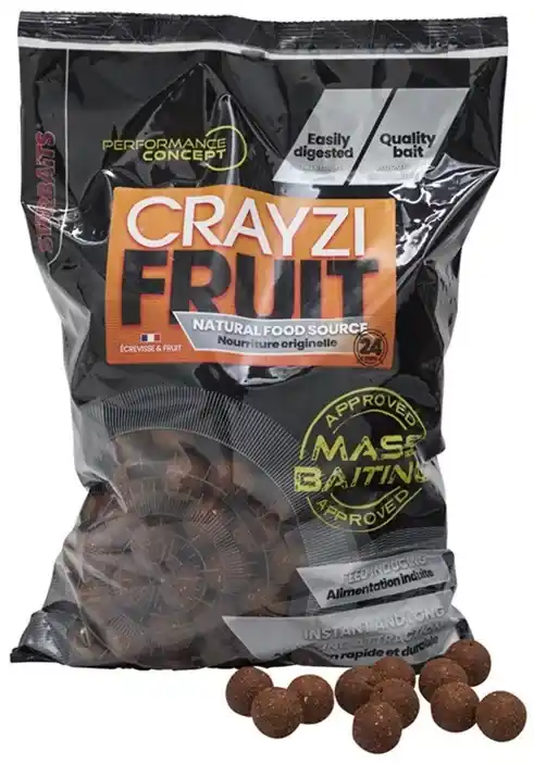 STARBAITS Mass Baiting Boilies Crayzi Fruit 3kg 24mm - Fishi Meest Verkocht