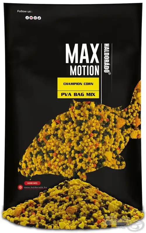 Koop Vandaag HALDORÁDÓ MAX MOTION PVA Bag Mix - Champion Corn 600 g - Fis