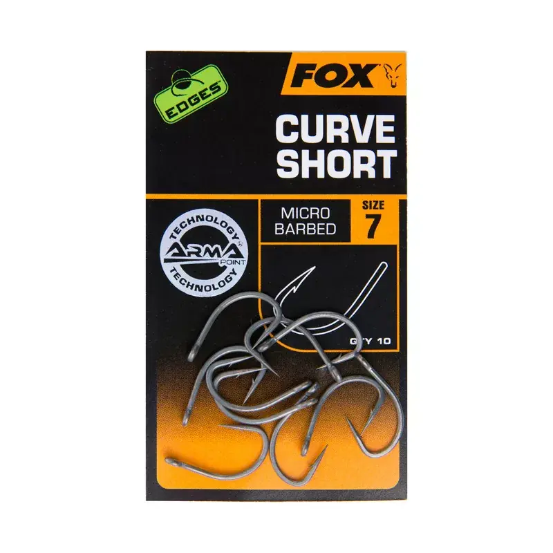 Shop Nu Fox Edges Armapoint Curve Shank Short Size 6 - Fishingland.h