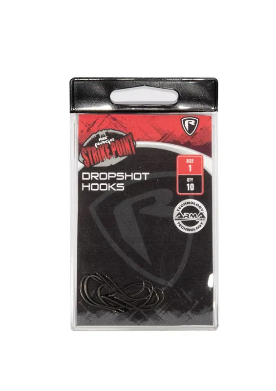 Fox Rage Strike Point Drop Shot Hooks Size 6 - Fishingland.h Populair
