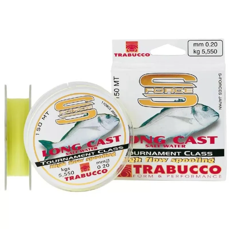 Voordeelprijs Trabucco S-Force Long Cast 300m 0,35mm monofil zsinór - Fish