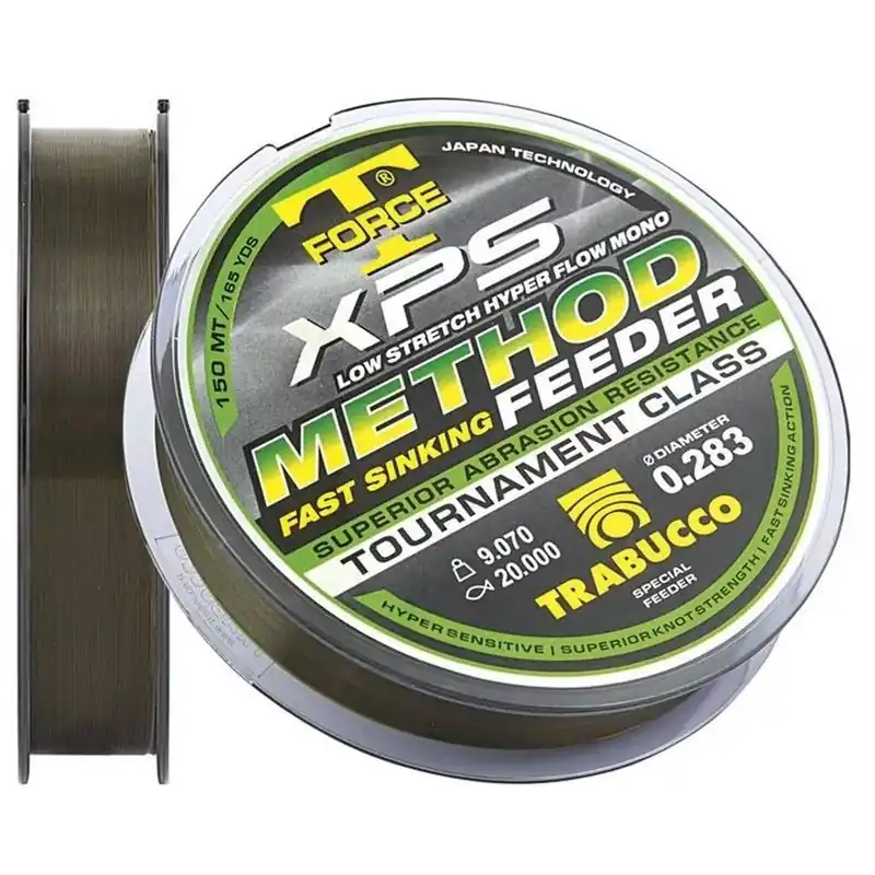 Betrouwbaar Trabucco T-Force Xps Method Feeder 300m 0,18mm monofil zsinó